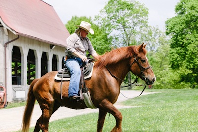 man on horseback