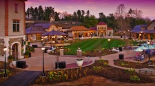 Antler Hill Village at sunset
