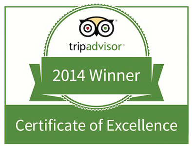 Trip Advisor Certificate of Excellence 2014