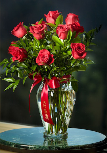 vase of roses