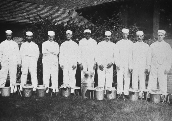 Biltmore Dairy workers, ca. 1910