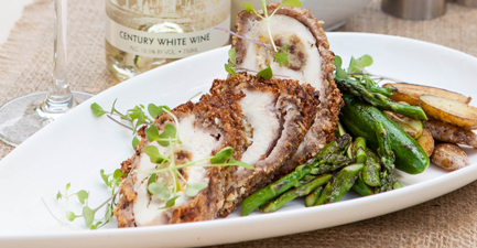 Dried Cherry, Pecan, and Goat Cheese Stuffed Chicken